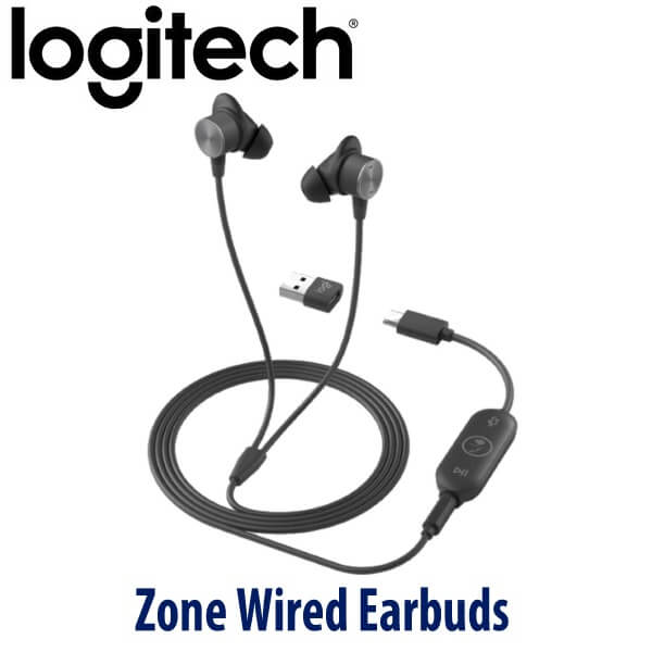 logitech zone wired earbuds headset dubai